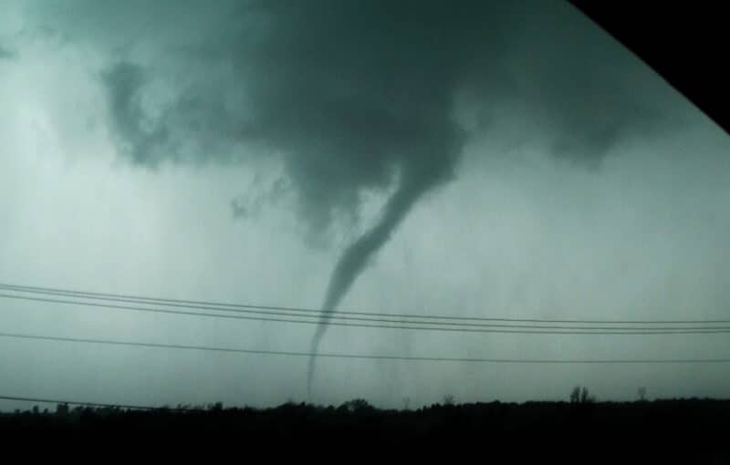 Tornado in Stroud, Oklahoma on April 14, 2011