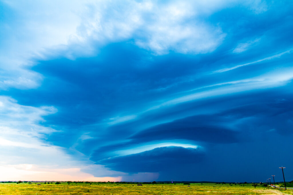 A very photogenic May storm near Jacksboro, TX on May 6, 2012