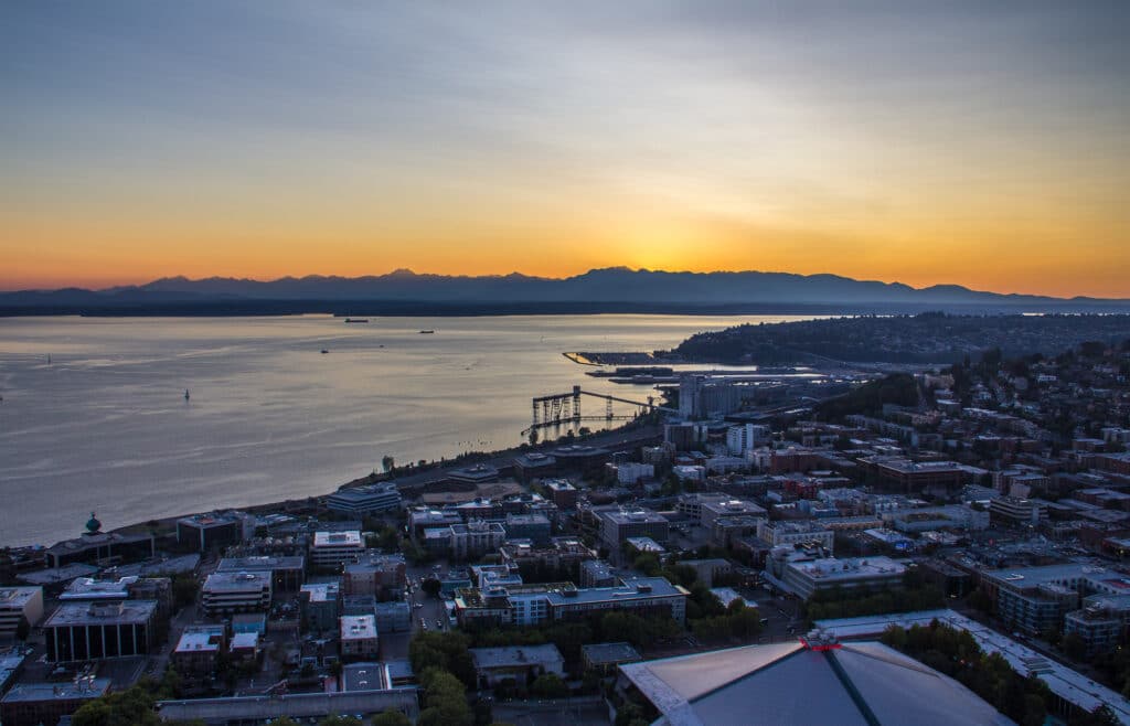 Sunset over Puget Sound