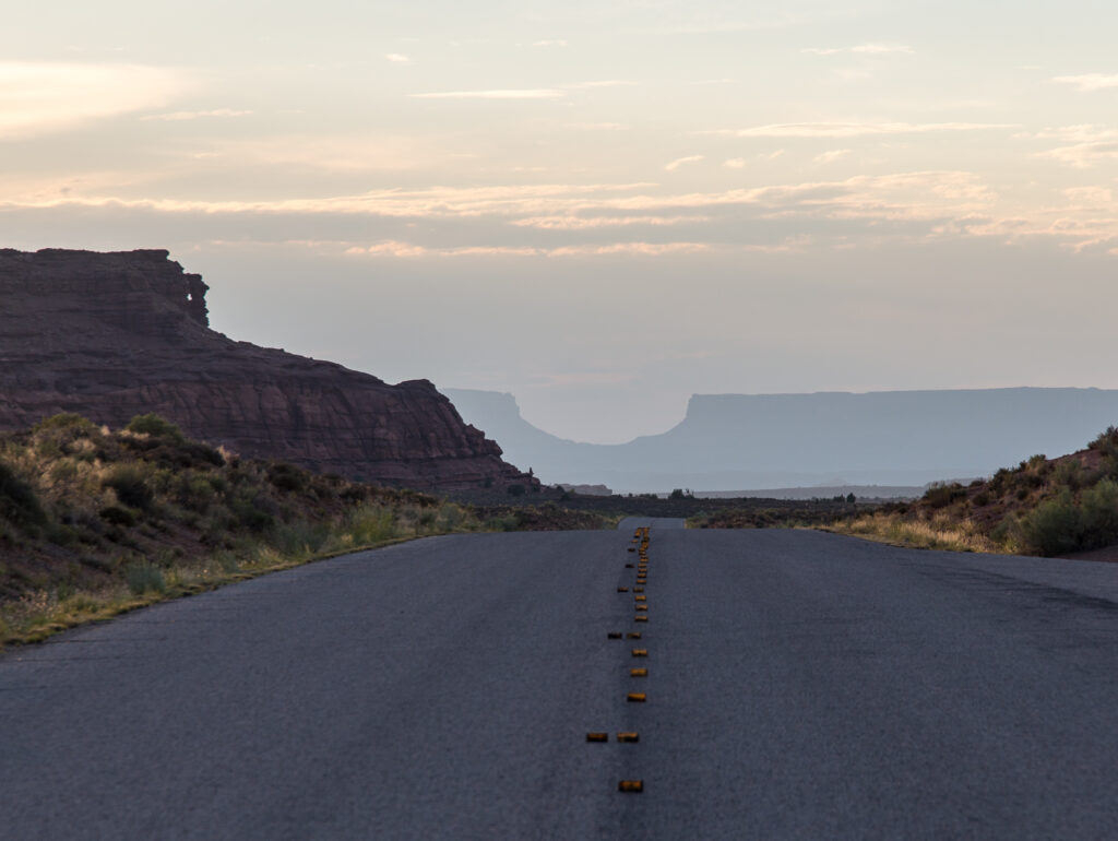 The road in Canyonlands Needles District