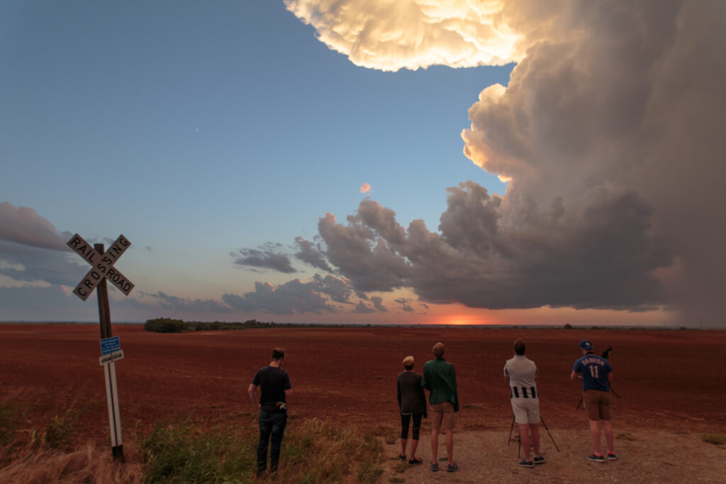 Storm Chasers watching the storm