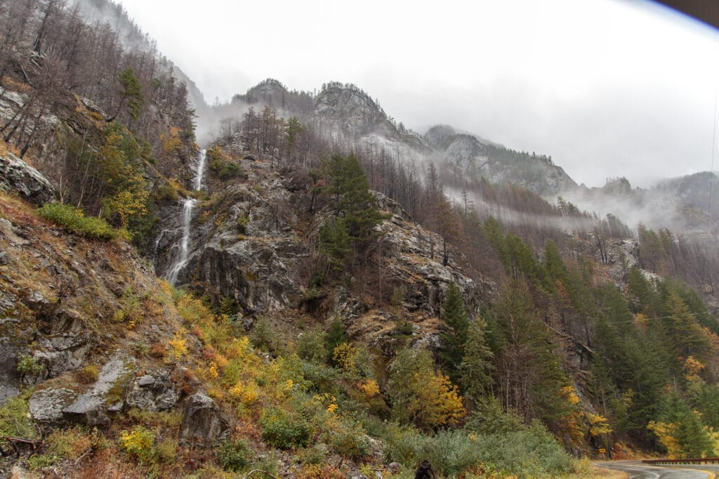 Waterfall in North Cascades