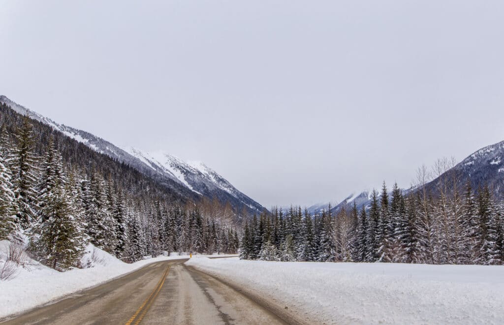 Highway 99 in BC near Mt. Rohr