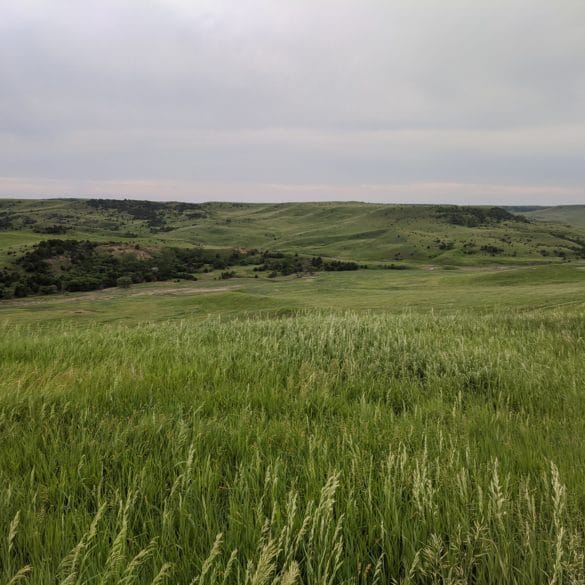 Overlooking the Missouri River Valley in South Dakota along highway 44