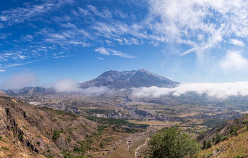 Mount Saint Helens viewed from the Johnston Ridge Observatory