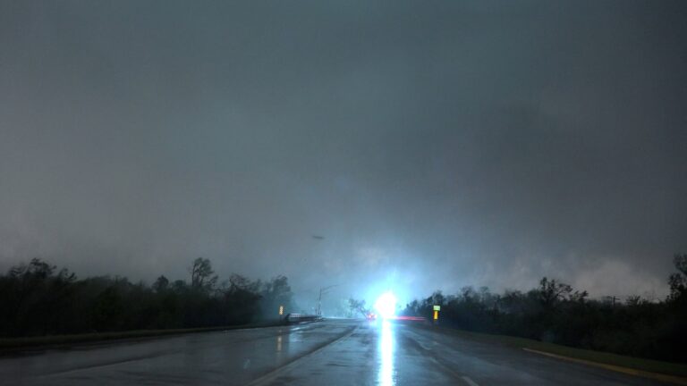 Powerflash during Seminole Oklahoma Tornado on May 4, 2022
