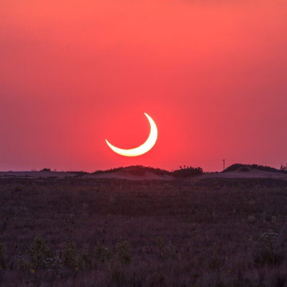 Crescent Sun Setting