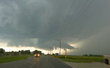 Wall Cloud west of Cicero Indiana on June 25, 2023