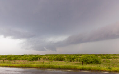 Inflow and Wall Cloud near Mabelle Texas