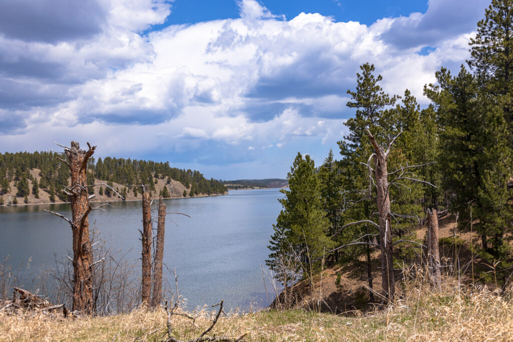 Storm brewing over Deerfield Lake